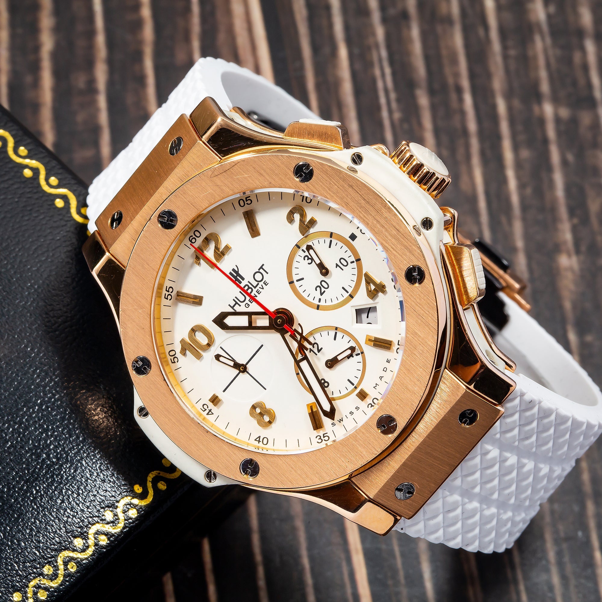 Hublot Big Bang 301.PE.2180 44MM White Dial With Rubber Bracelet-Hublot-JD Watches NY