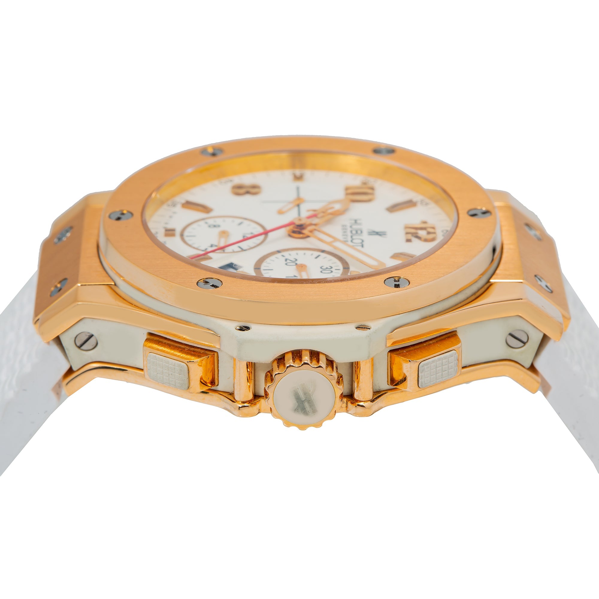 Hublot Big Bang 301.PE.2180 44MM White Dial With Rubber Bracelet-Hublot-JD Watches NY