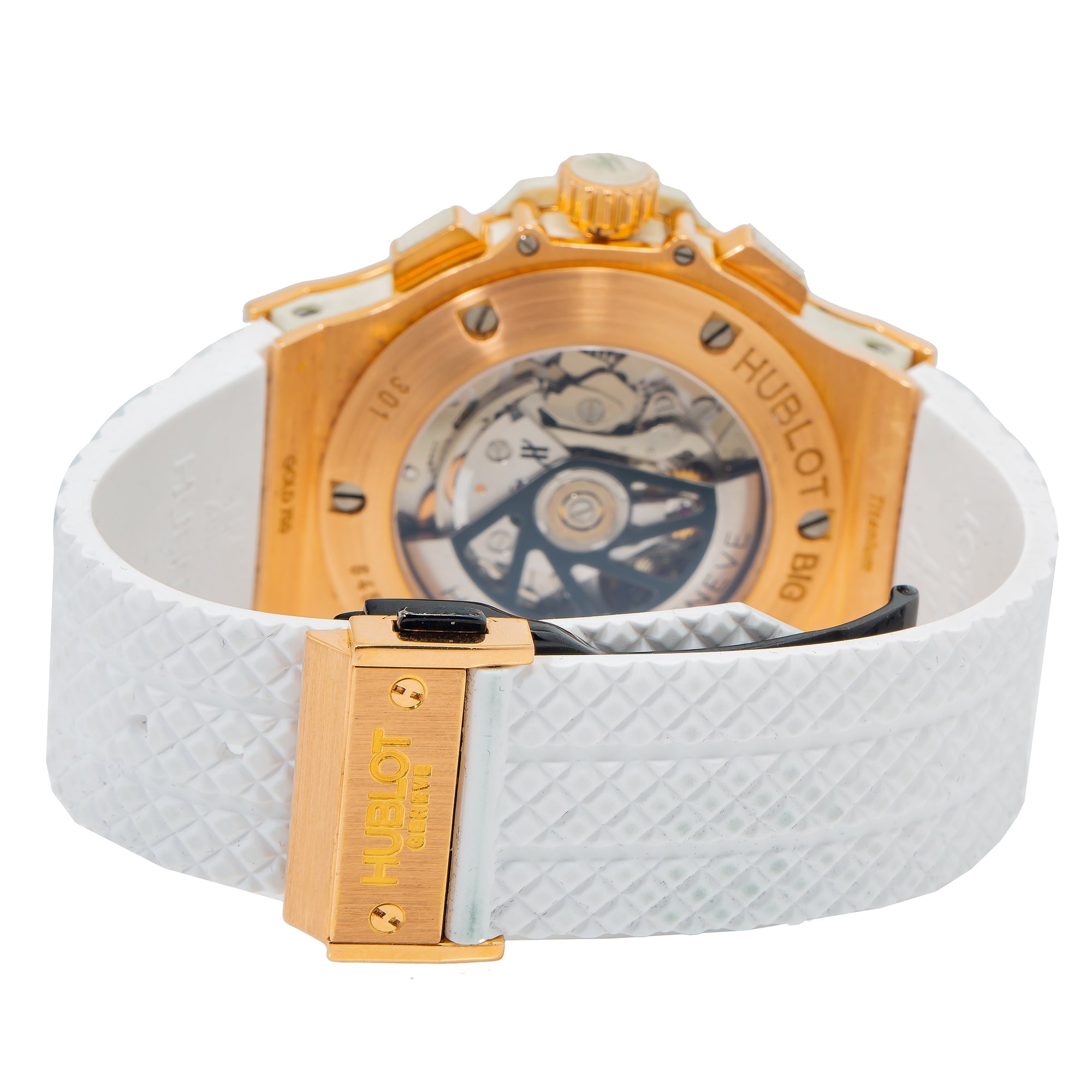 Hublot Big Bang 301.PE.2180 44MM White Dial With Rubber Bracelet-Hublot-JD Watches NY