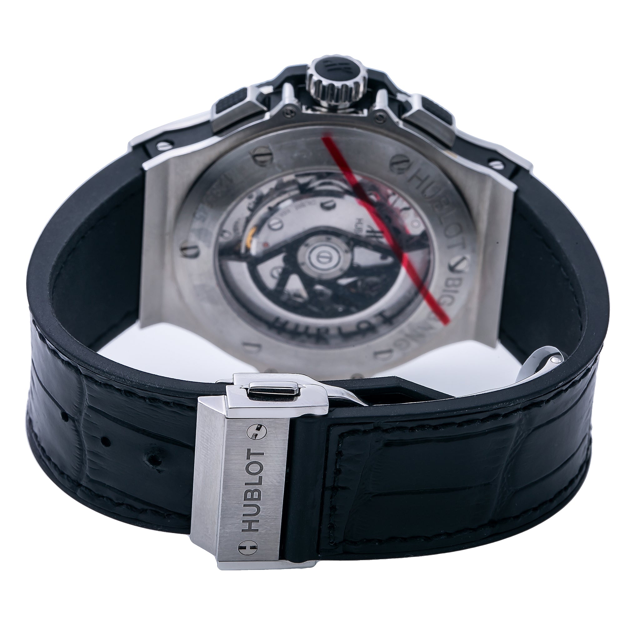 Hublot Big Bang 301.SB 44MM Black Dial With Leather Bracelet-Hublot-JD Watches NY