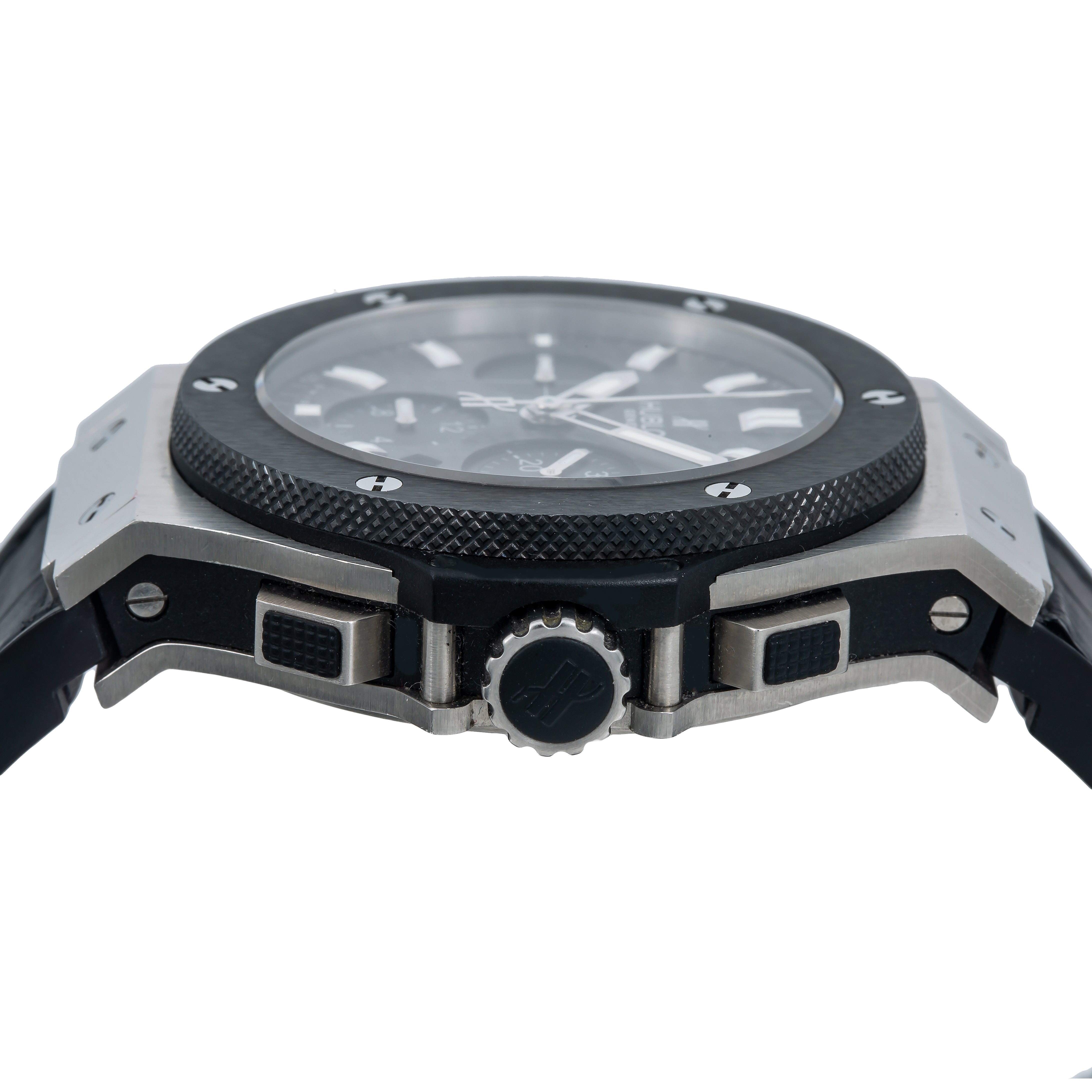 Hublot Big Bang 301.SM.1770.RX 44MM Black Dial With Leather Bracelet-Hublot-JD Watches NY