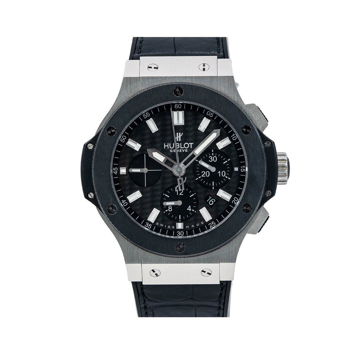 Hublot Big Bang 301.SM.1770.RX 44MM Black Dial With Leather Bracelet-Hublot-JD Watches NY