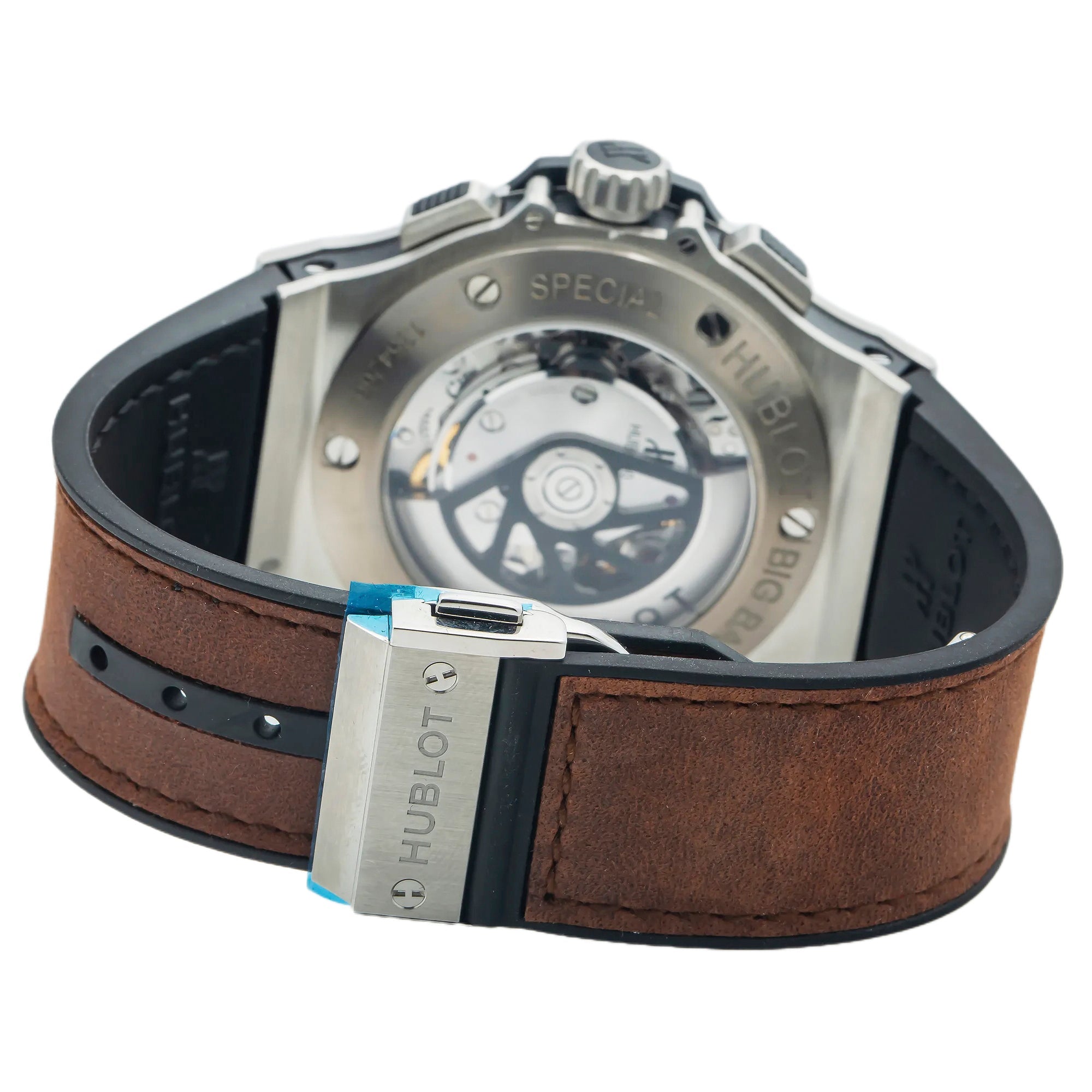 Hublot Big Bang 301.SM.7070.VR.TI 44MM Black Dial With Leather Bracelet-Hublot-JD Watches NY