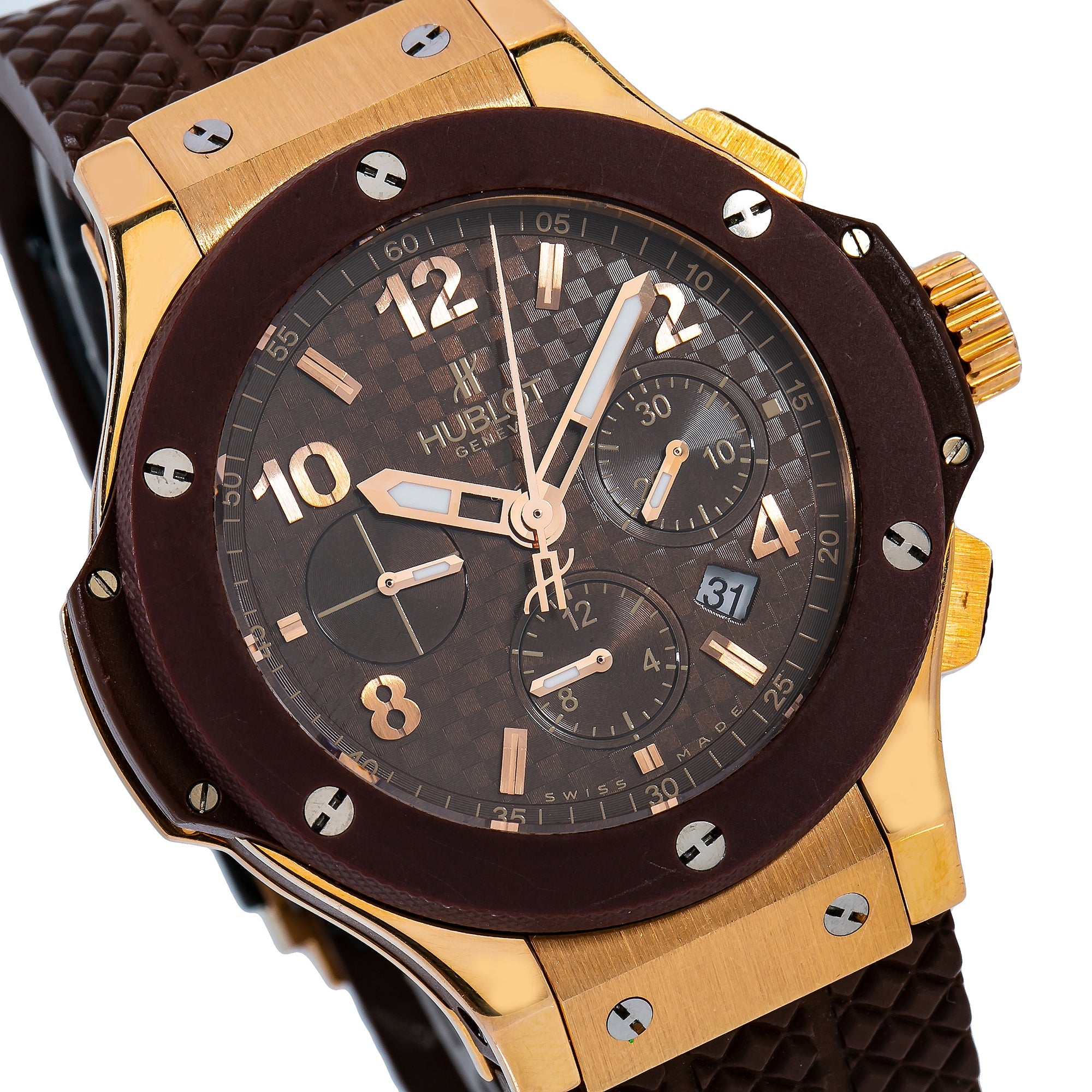 Hublot Big Bang 341.PC.1007.RX 41MM Brown Dial With Rubber Bracelet-Hublot-JD Watches NY