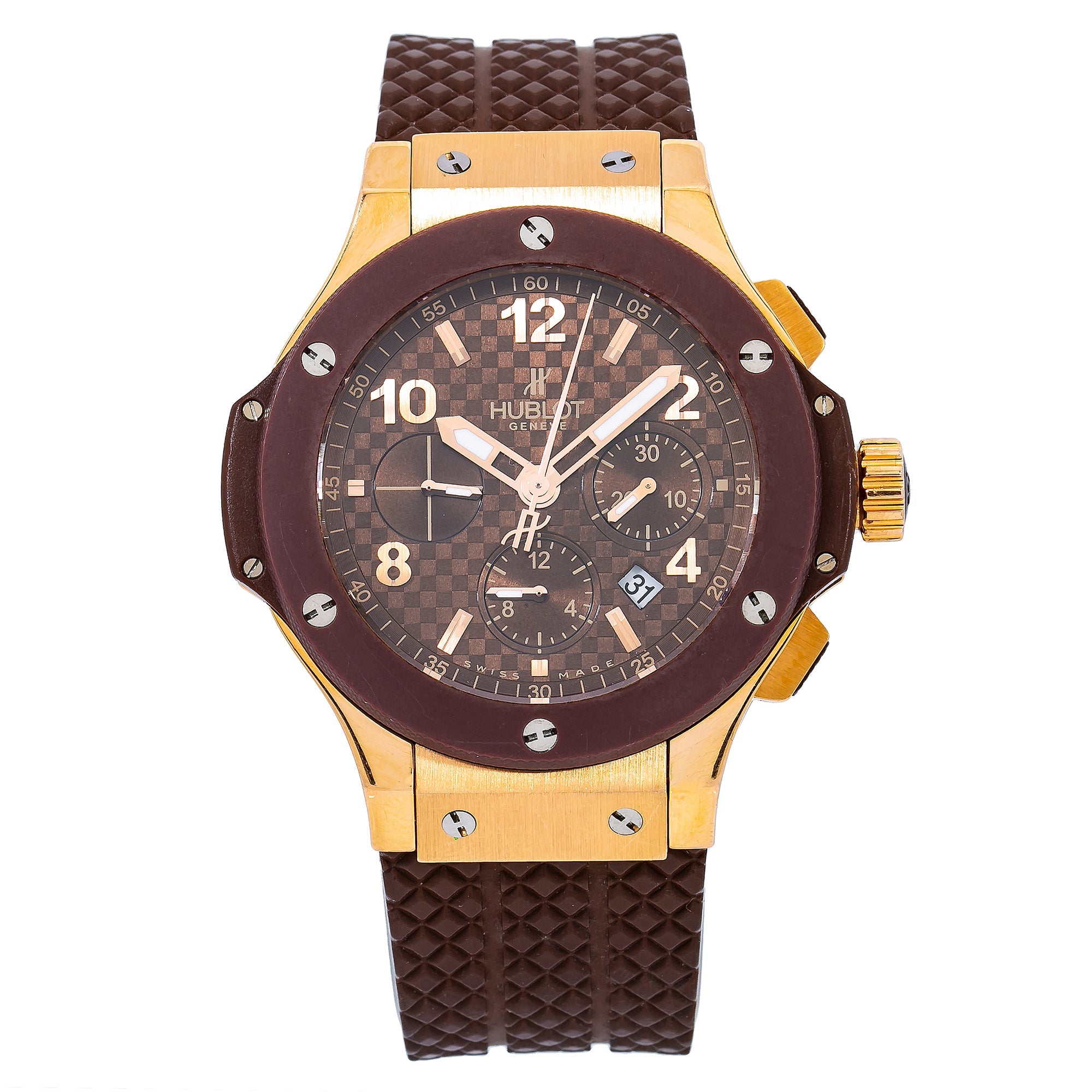 Hublot Big Bang 341.PC.1007.RX 41MM Brown Dial With Rubber Bracelet-Hublot-JD Watches NY