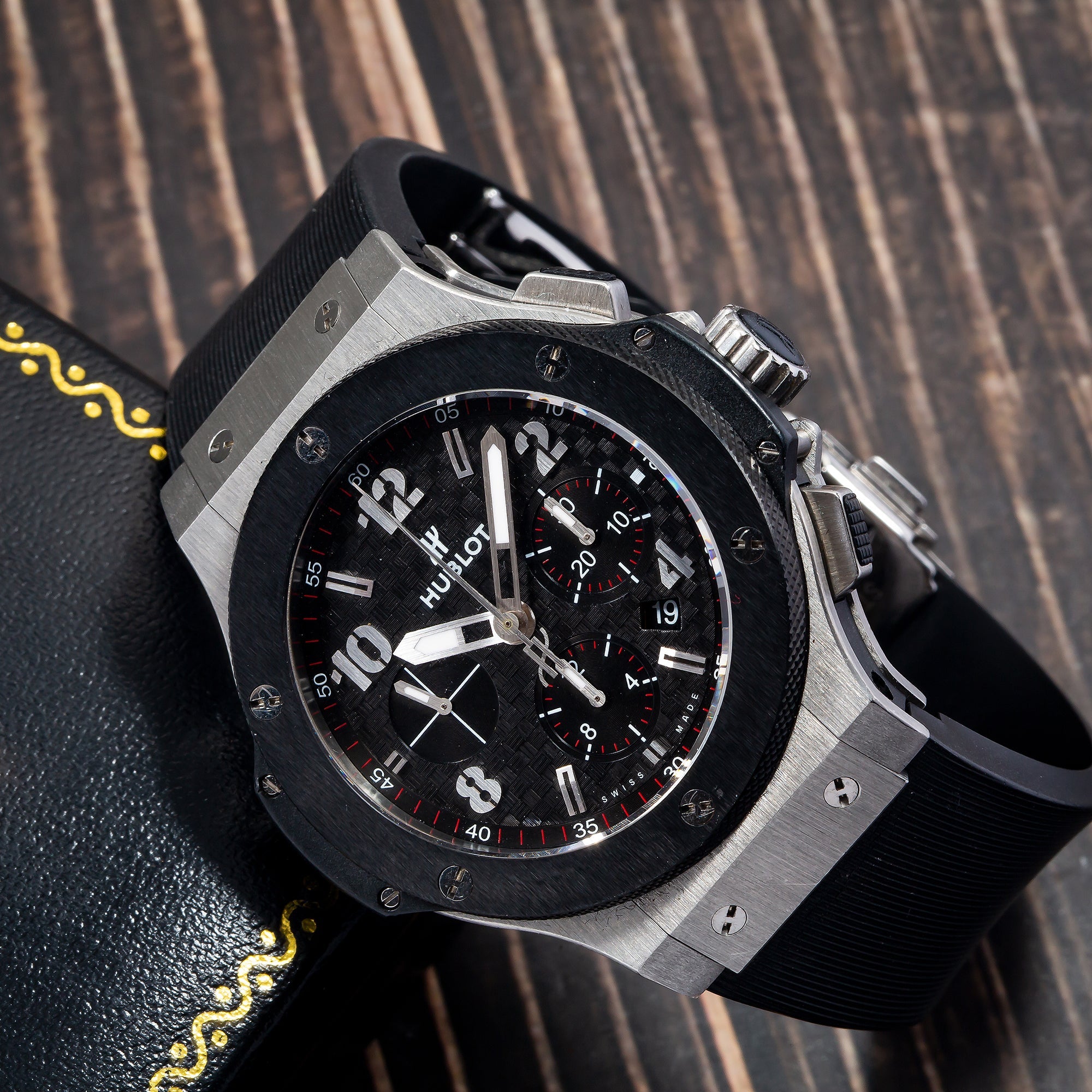 Hublot Bigbang 301.SM.1770.RX 44MM Black Dial With Rubber Bracelet-Hublot-JD Watches NY