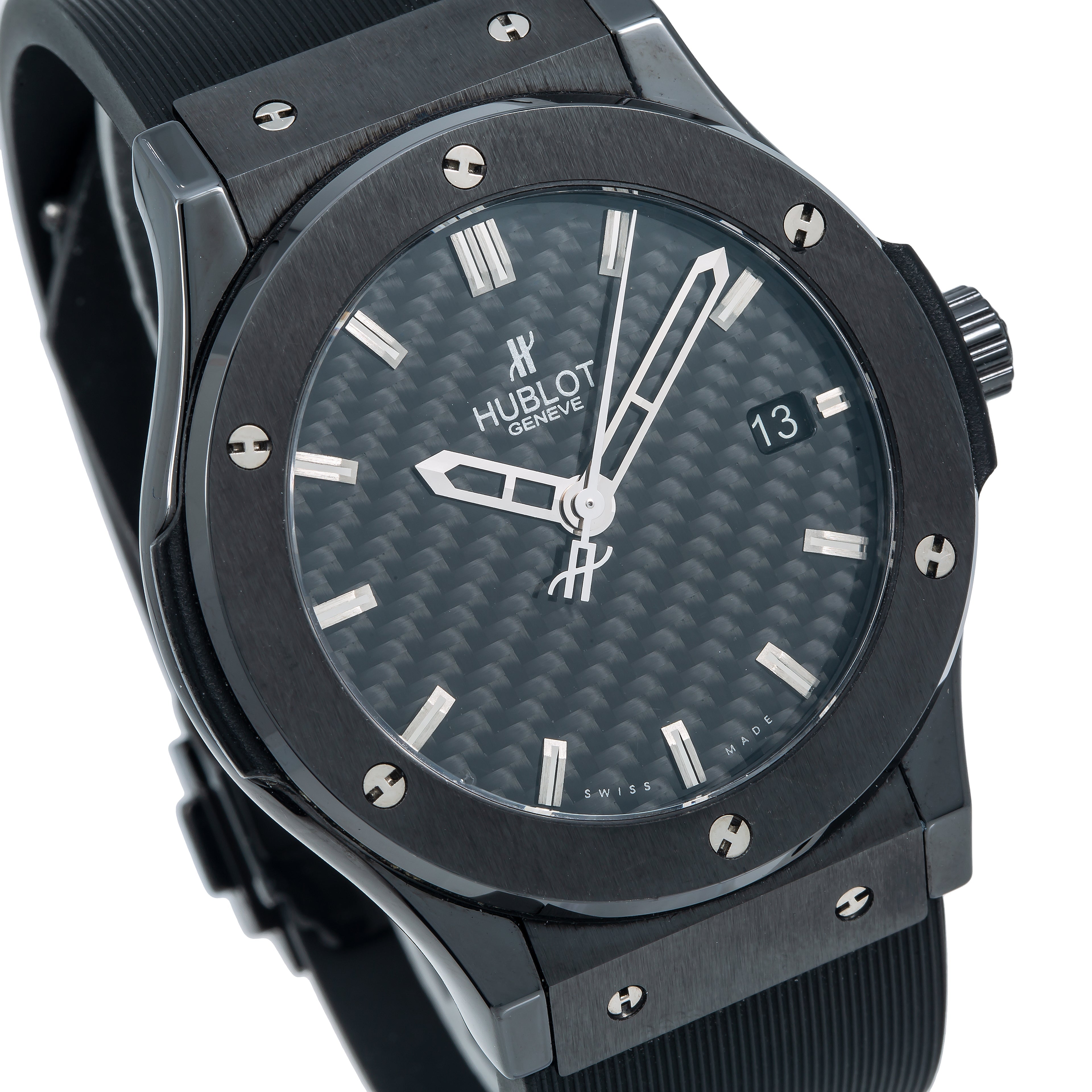 Hublot Classic Fusion 511.CM.1670.RX 45MM Black Dial With Leather Bracelet-Hublot-JD Watches NY