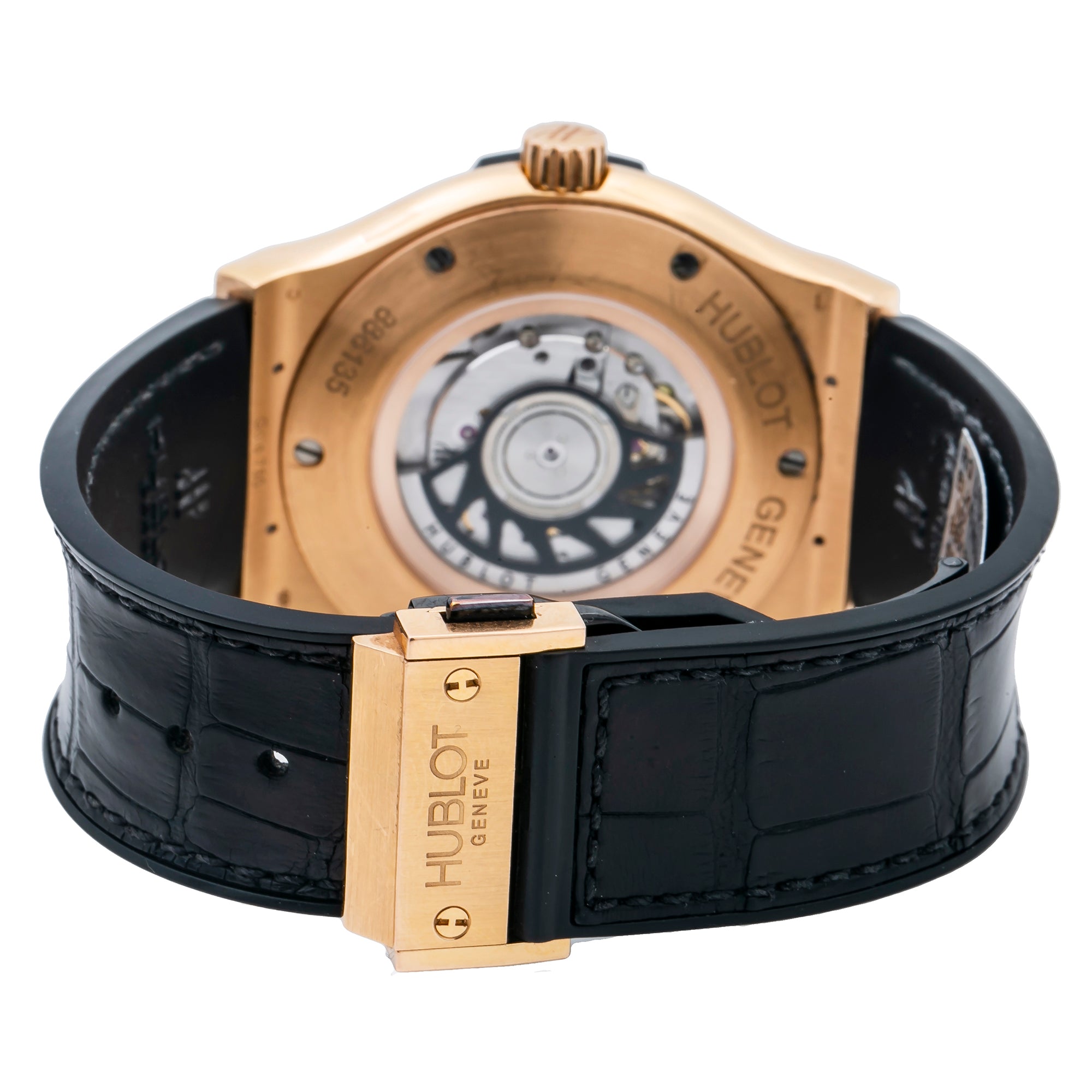 Hublot Classic Fusion 511.PX.1180.RX 45MM Black Dial With Leather Bracelet-Hublot-JD Watches NY