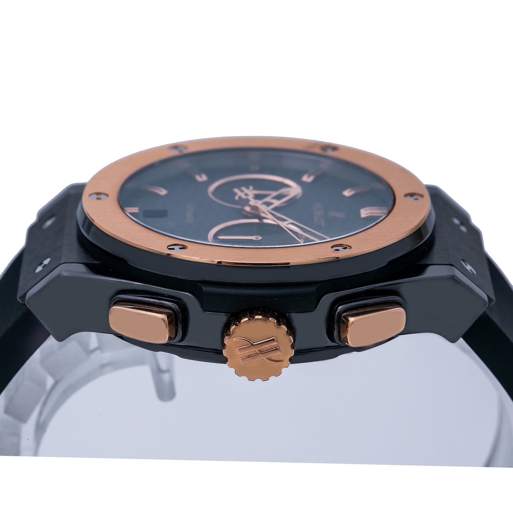 Hublot Classic Fusion Chronograph 521.CO.1781.RX 45MM Black Dial With Rubber Bracelet-Hublot-JD Watches NY