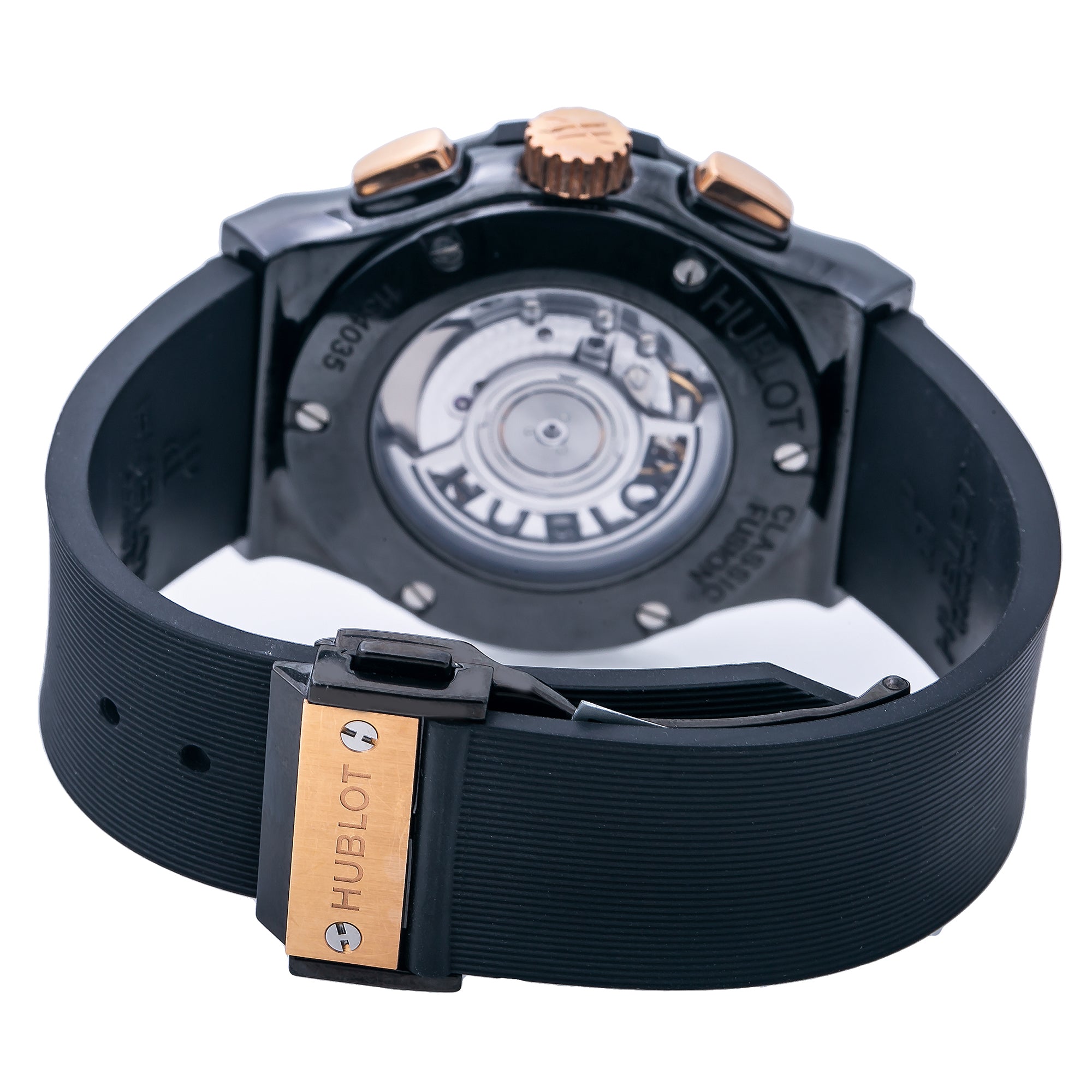 Hublot Classic Fusion Chronograph 521.CO.1781.RX 45MM Black Dial With Rubber Bracelet-Hublot-JD Watches NY