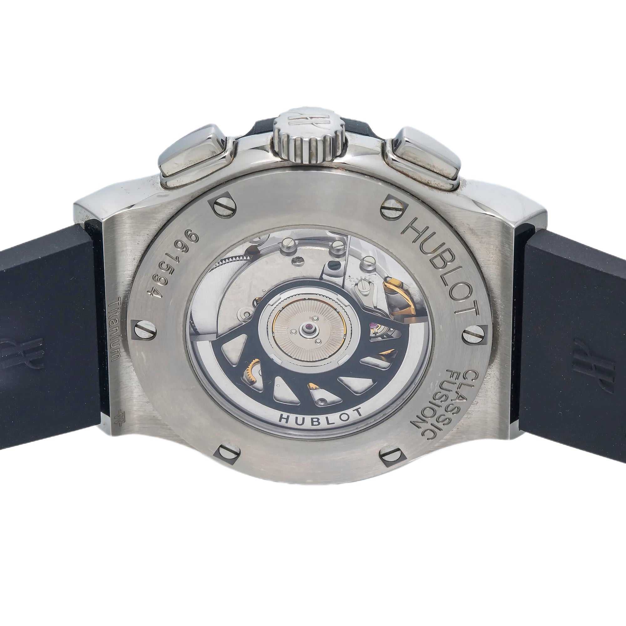 Hublot Classic Fusion Chronograph 541.NX.1170.LR 42MM Black Dial With Rubber Bracelet-Hublot-JD Watches NY