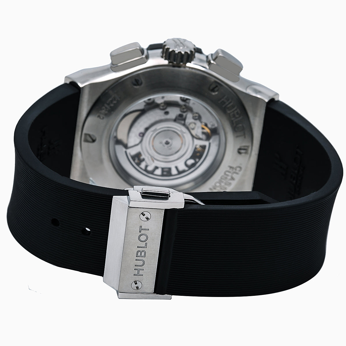 Hublot Classic Fusion Chronograph 541.NX.1171.RX 42MM Black Dial With Rubber Bracelet-Hublot-JD Watches NY
