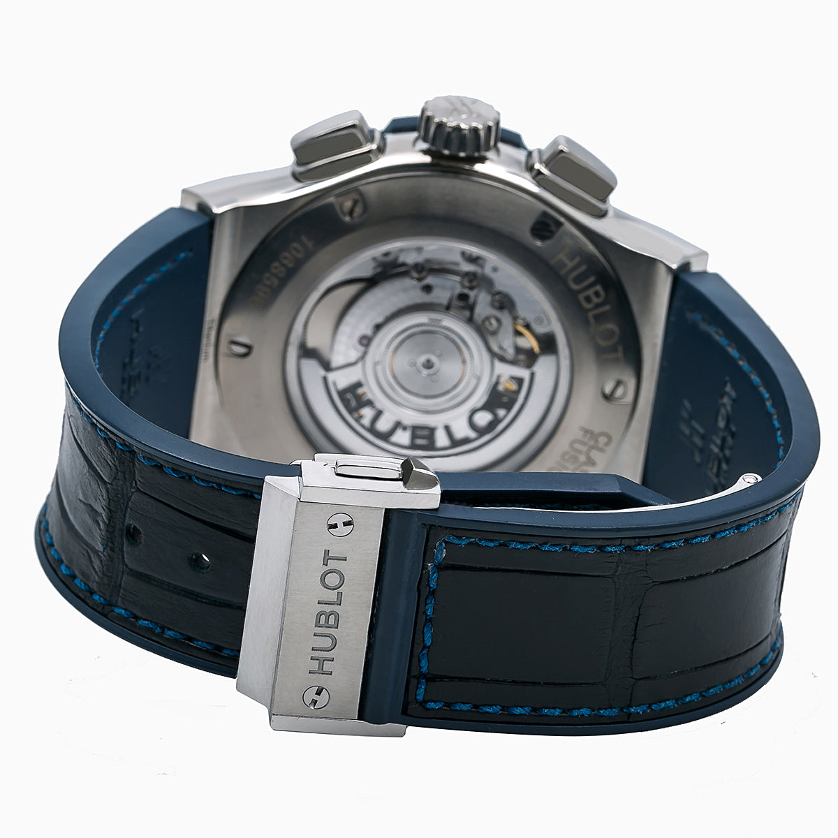 Hublot Classic Fusion Chronograph 541.NX.7170.LR 42MM Blue Dial With Leather Bracelet-Hublot-JD Watches NY