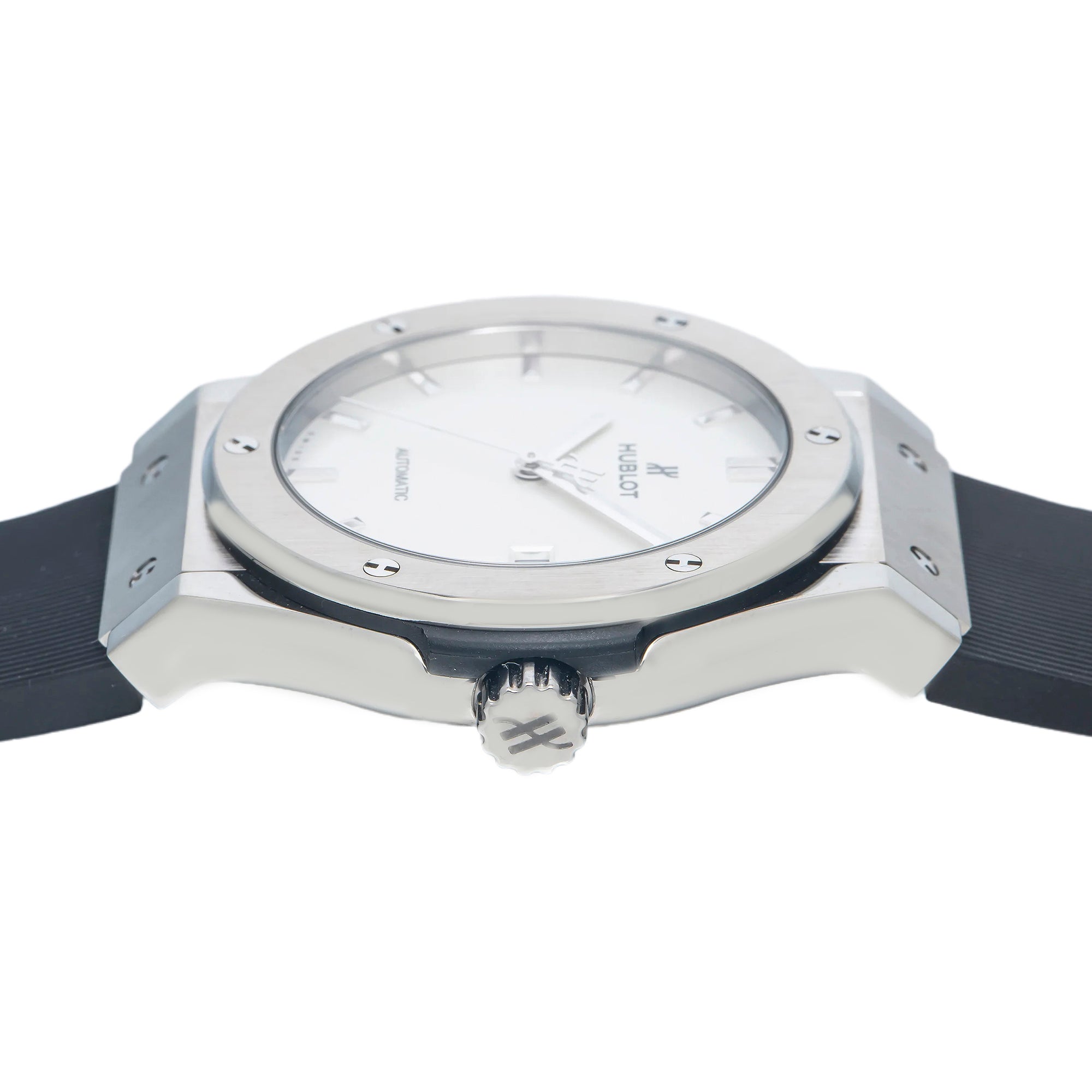 Hublot Classic Fusion Chronograph 542.NX.2611 42MM White Dial With Rubber Bracelet-Hublot-JD Watches NY