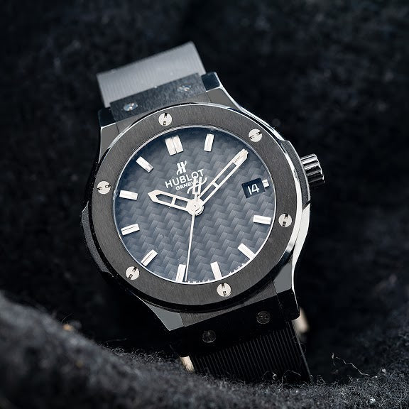 Hublot Classic Fusion Quartz 561.CM.1770.RX 38MM Black Dial With Rubber Bracelet-Hublot-JD Watches NY