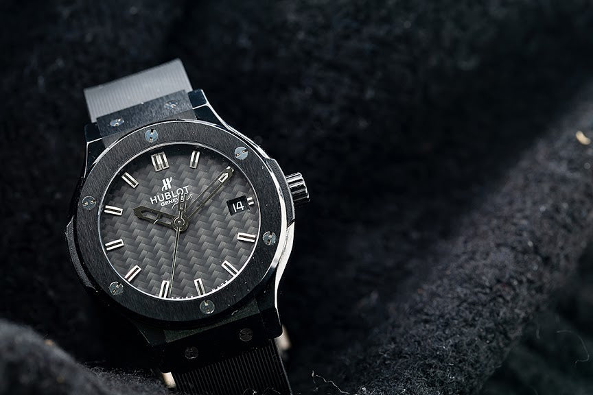 Hublot Classic Fusion Quartz 561.CM.1770.RX 38MM Black Dial With Rubber Bracelet-Hublot-JD Watches NY