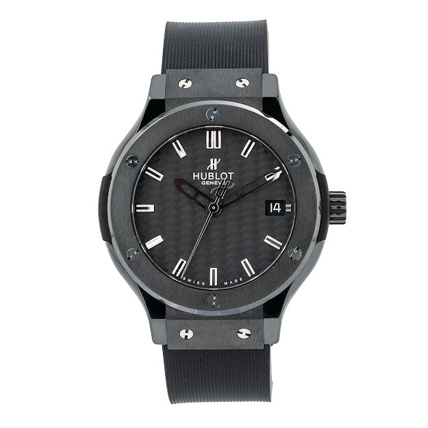 Hublot Classic Fusion Quartz 561.CM.1770.RX 38MM Black Dial With Rubber Bracelet-Hublot-JD Watches NY