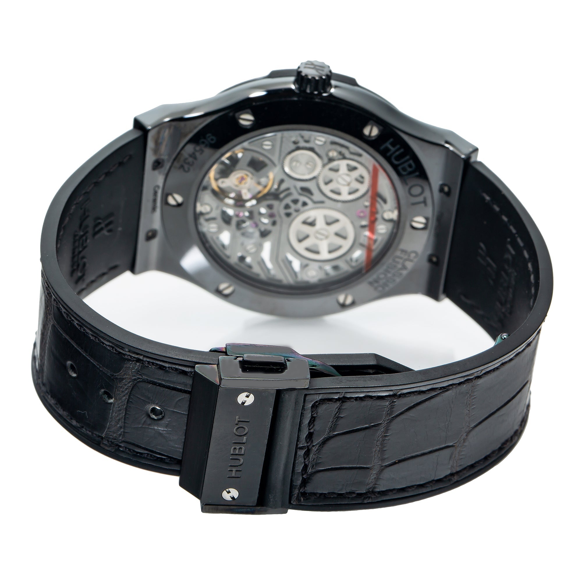 Hublot Classic Fusion Ultra-Thin 515.NX.0170.LR 45MM Transparent Dial With Leather Bracelet-Hublot-JD Watches NY