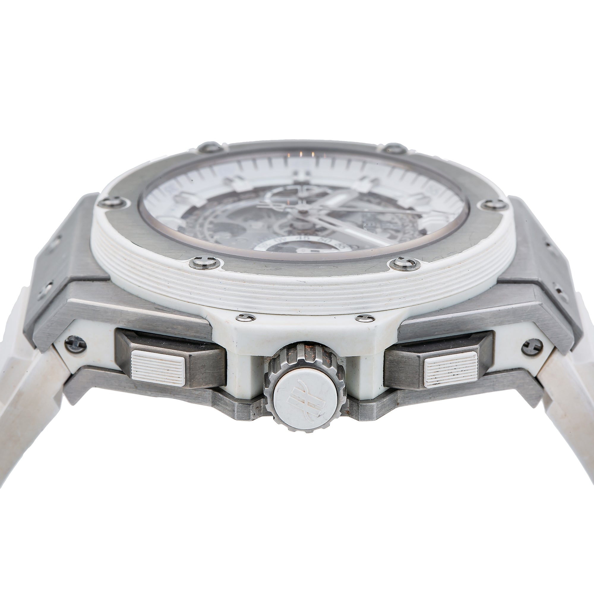 Hublot King Power 701.NE.0127 48MM Transparent Dial With Rubber Bracelet-Hublot-JD Watches NY