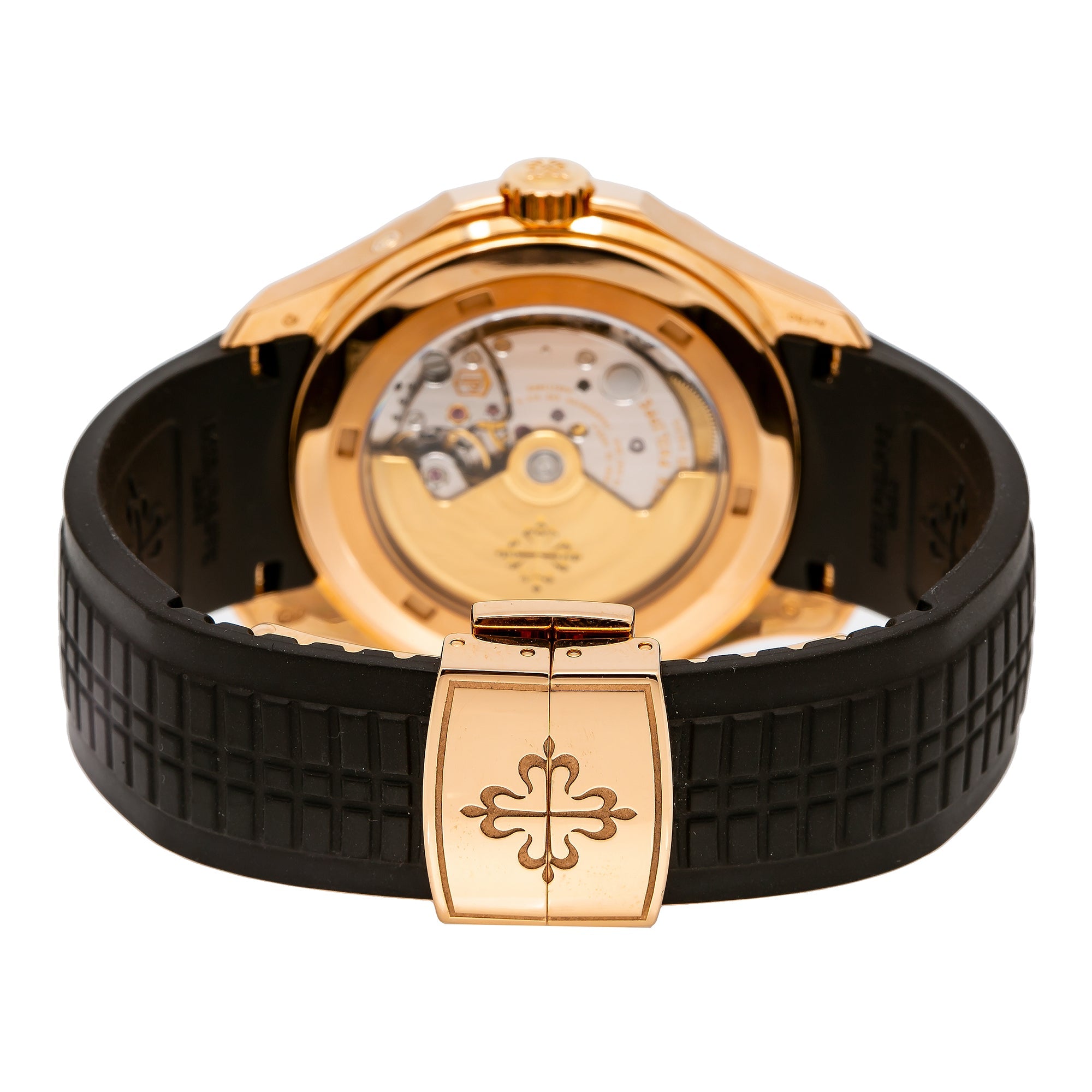 Patek Philippe Aquanaut 5164R Travel Time Rose Gold Mens Watch-Patek Philippe-JD Watches NY