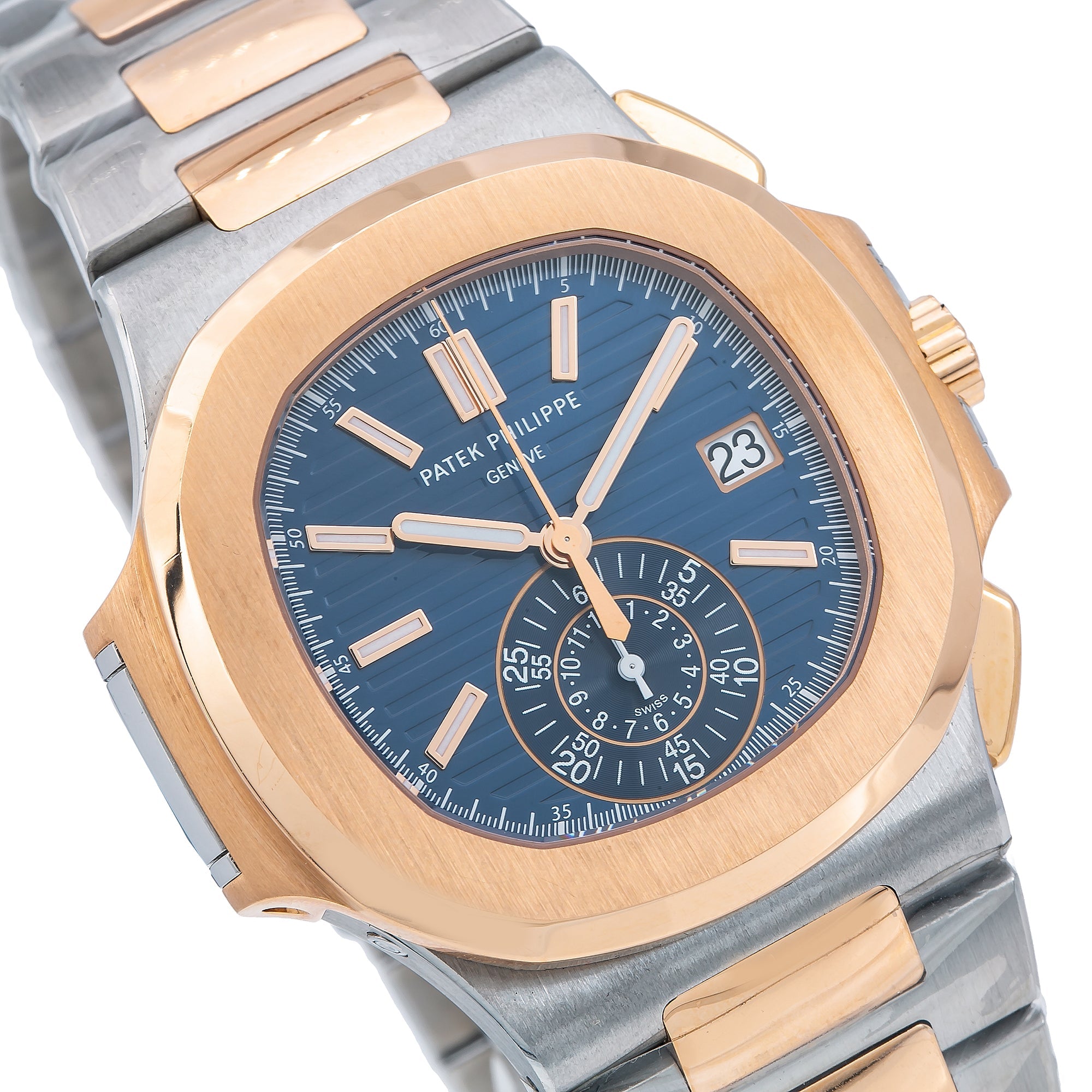 Patek Philippe Nautilus 5980/1AR 40MM Blue Dial With Two Tone Bracelet-Patek Philippe-JD Watches NY