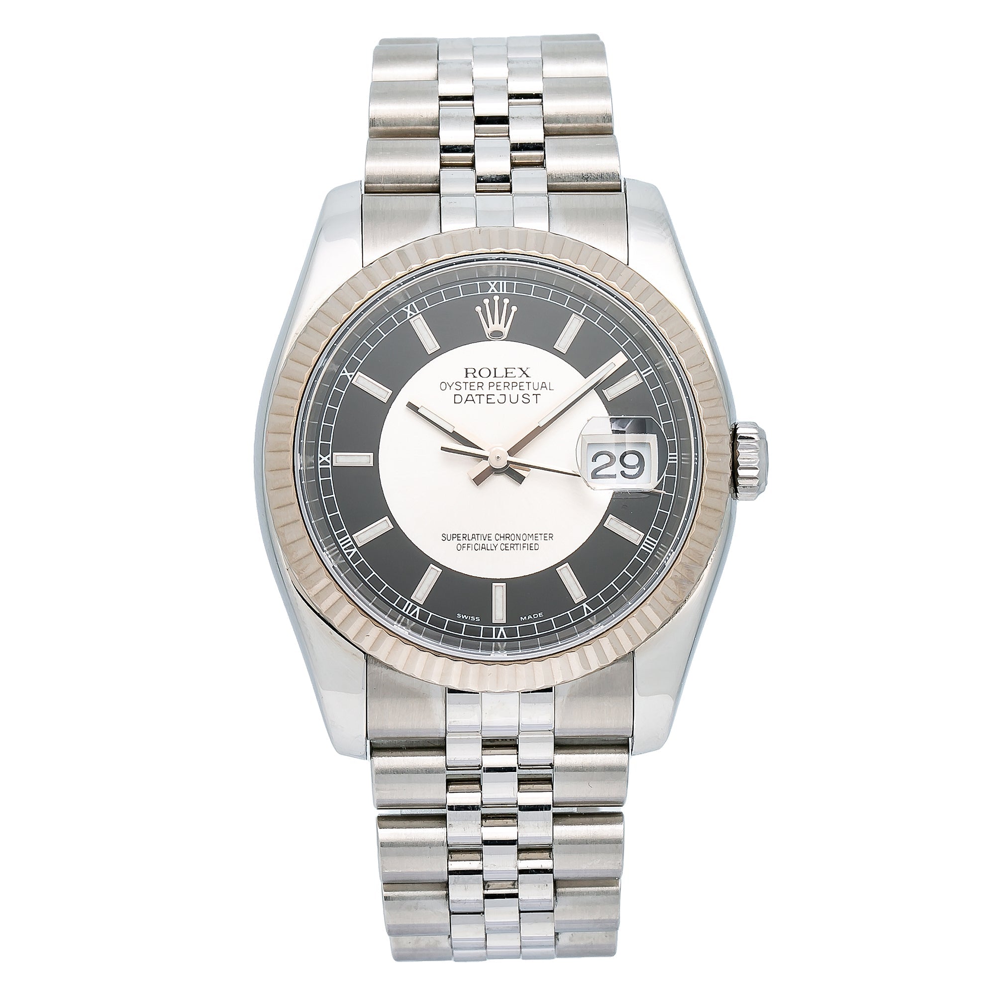 Rolex Datejust 116234 36MM Black Dial With Stainless Steel Jubilee Bracelet-Rolex-JD Watches NY
