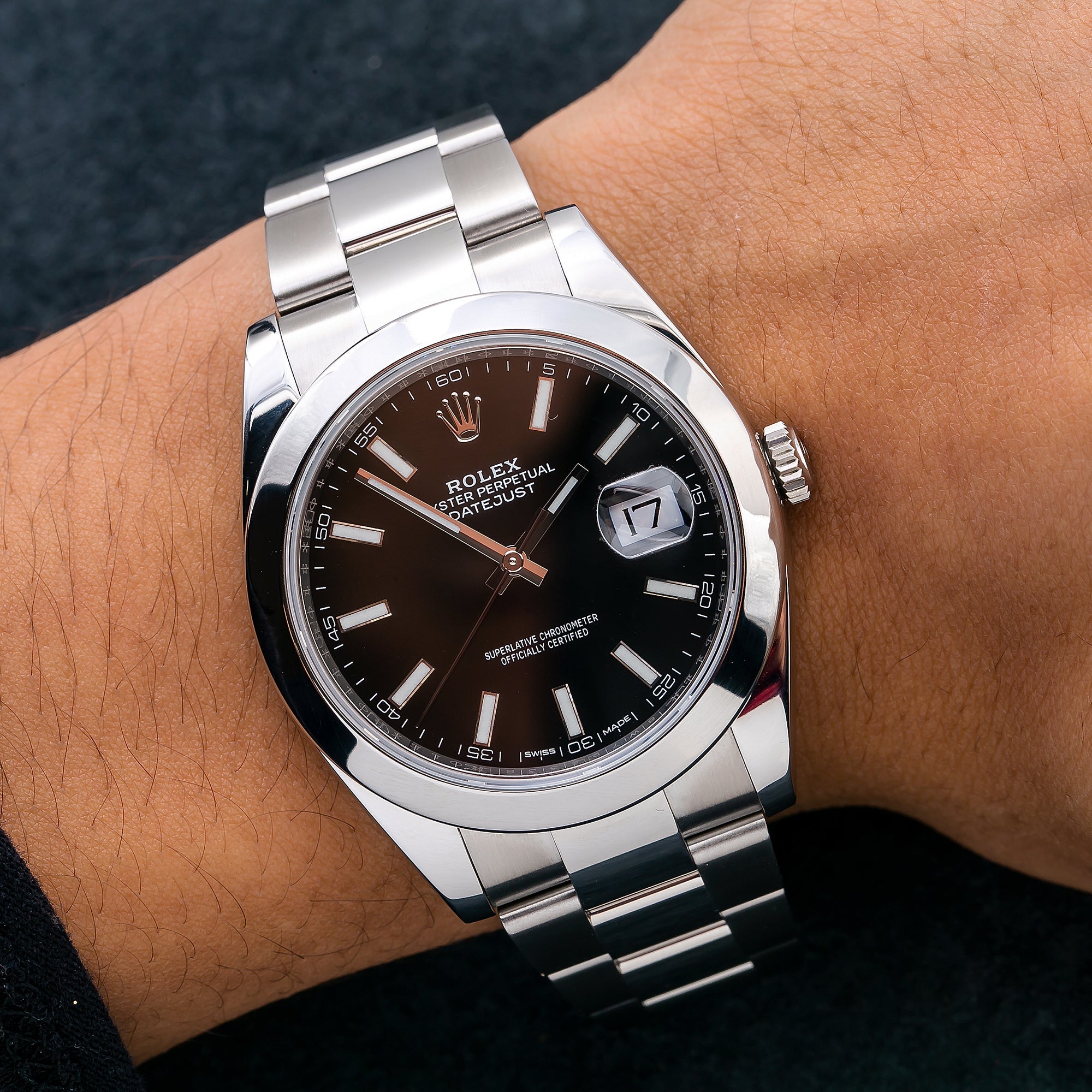Rolex Datejust 126300 41MM Black Dial With Stainless Steel Oyster Bracelet-Rolex-JD Watches NY