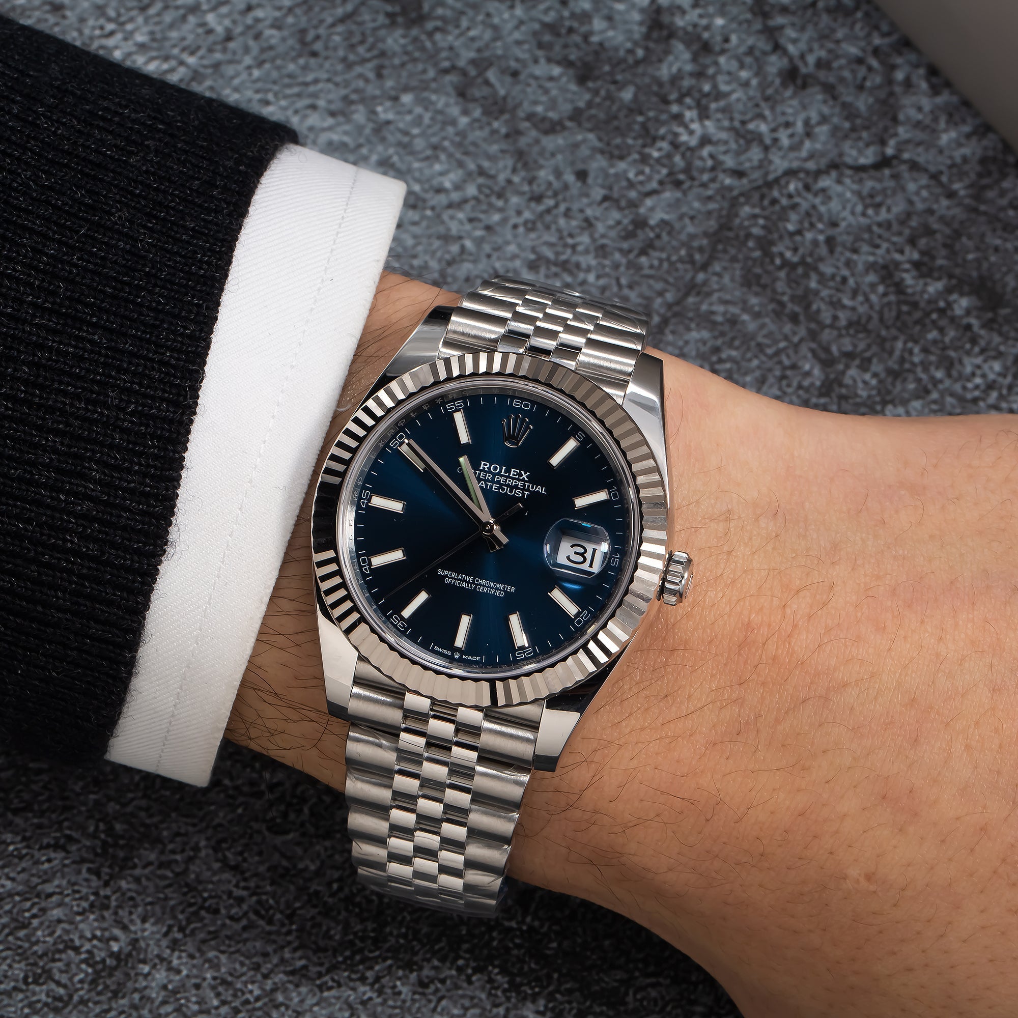 Rolex Datejust 126334 41mm Blue Dial With Jubilee-Rolex-JD Watches NY