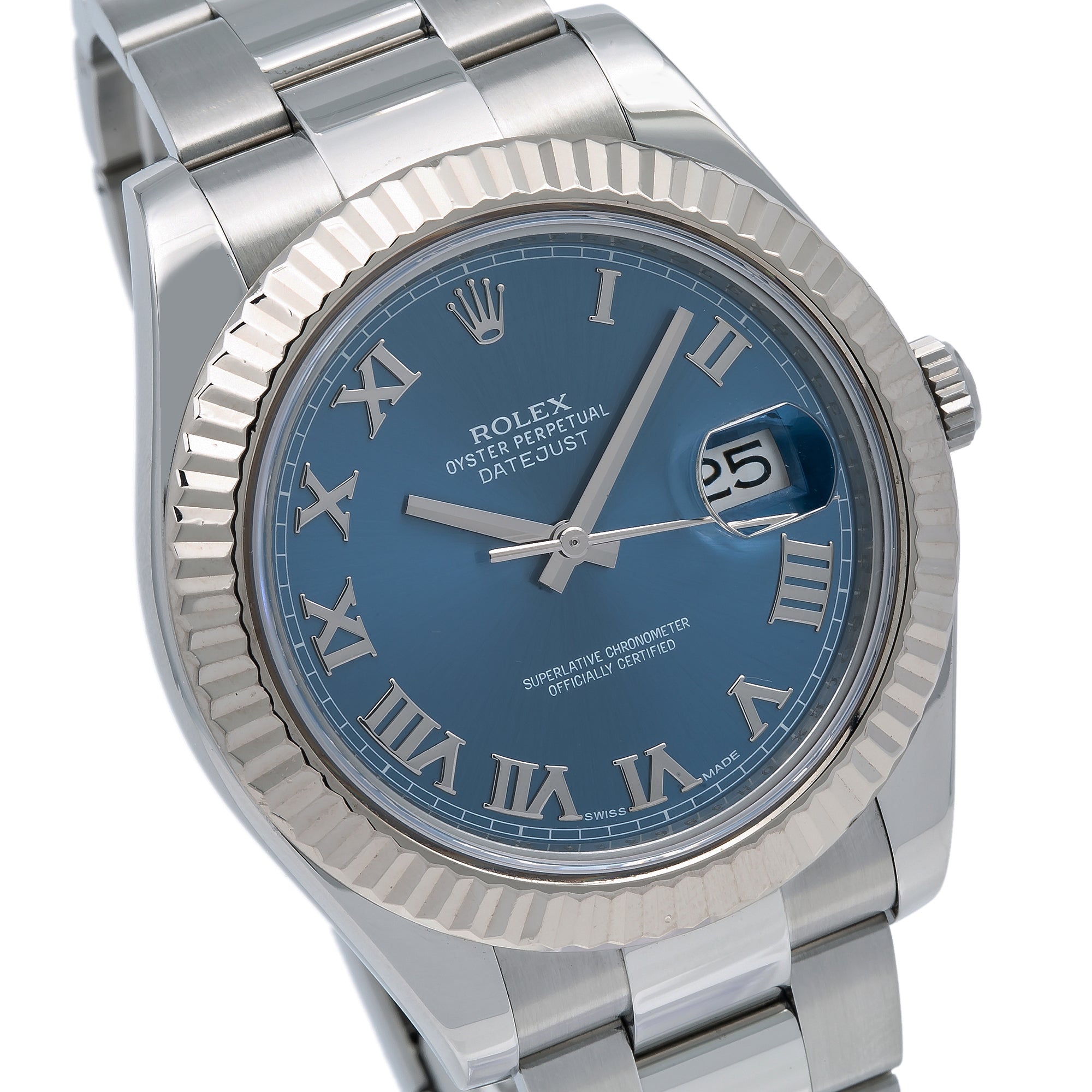 Rolex Datejust II 116334 41mm Blue Dial With Stainless Steel Oyster Bracelet-Rolex-JD Watches NY