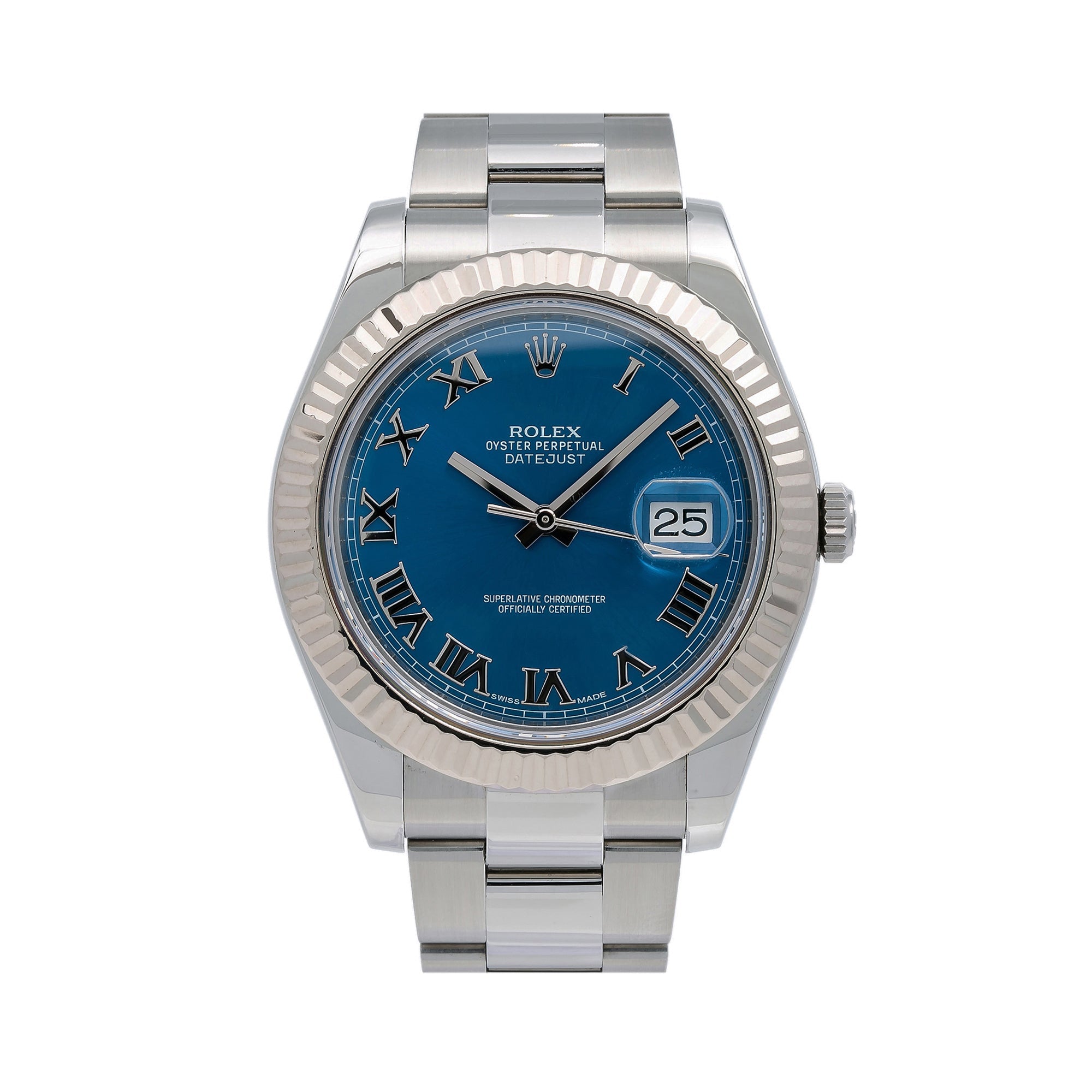 Rolex Datejust II 116334 41mm Blue Dial With Stainless Steel Oyster Bracelet-Rolex-JD Watches NY
