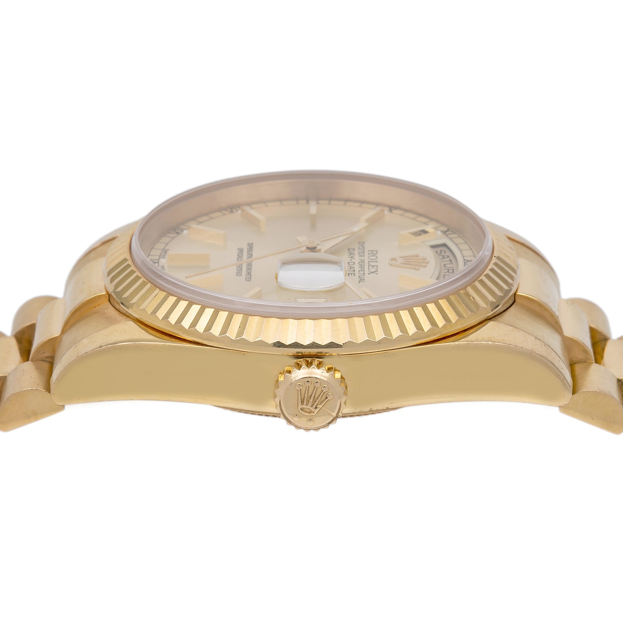 Rolex Day-Date 118238 36MM Champagne Dial With Yellow Gold President Bracelet-Rolex-JD Watches NY