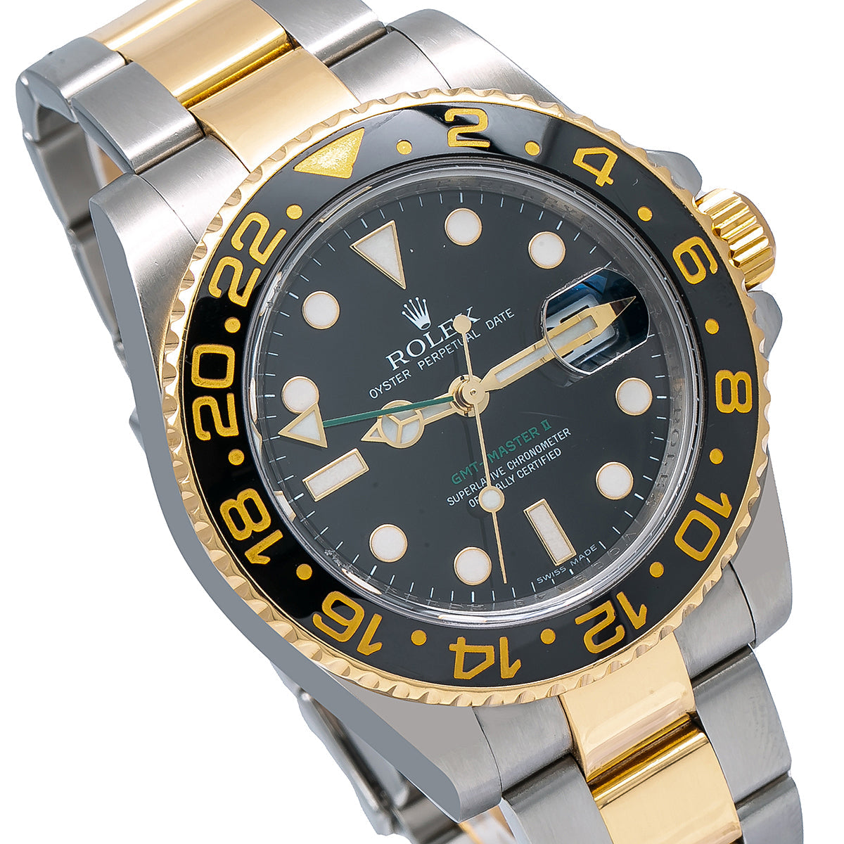 Rolex GMT-Master II 116713 40MM Black Dial With Two Tone Oyster Bracelet-Rolex-JD Watches NY
