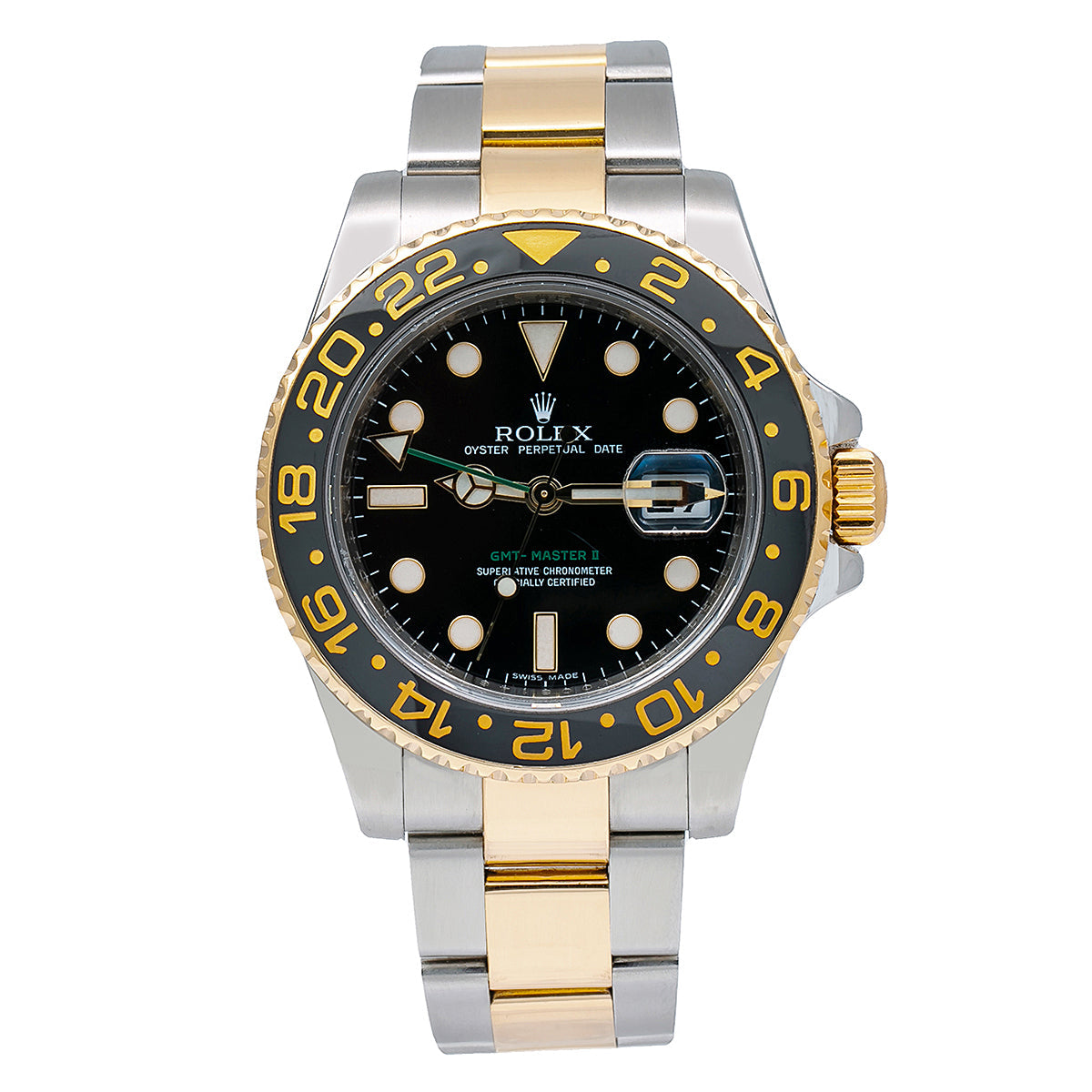 Rolex GMT-Master II 116713 40MM Black Dial With Two Tone Oyster Bracelet-Rolex-JD Watches NY