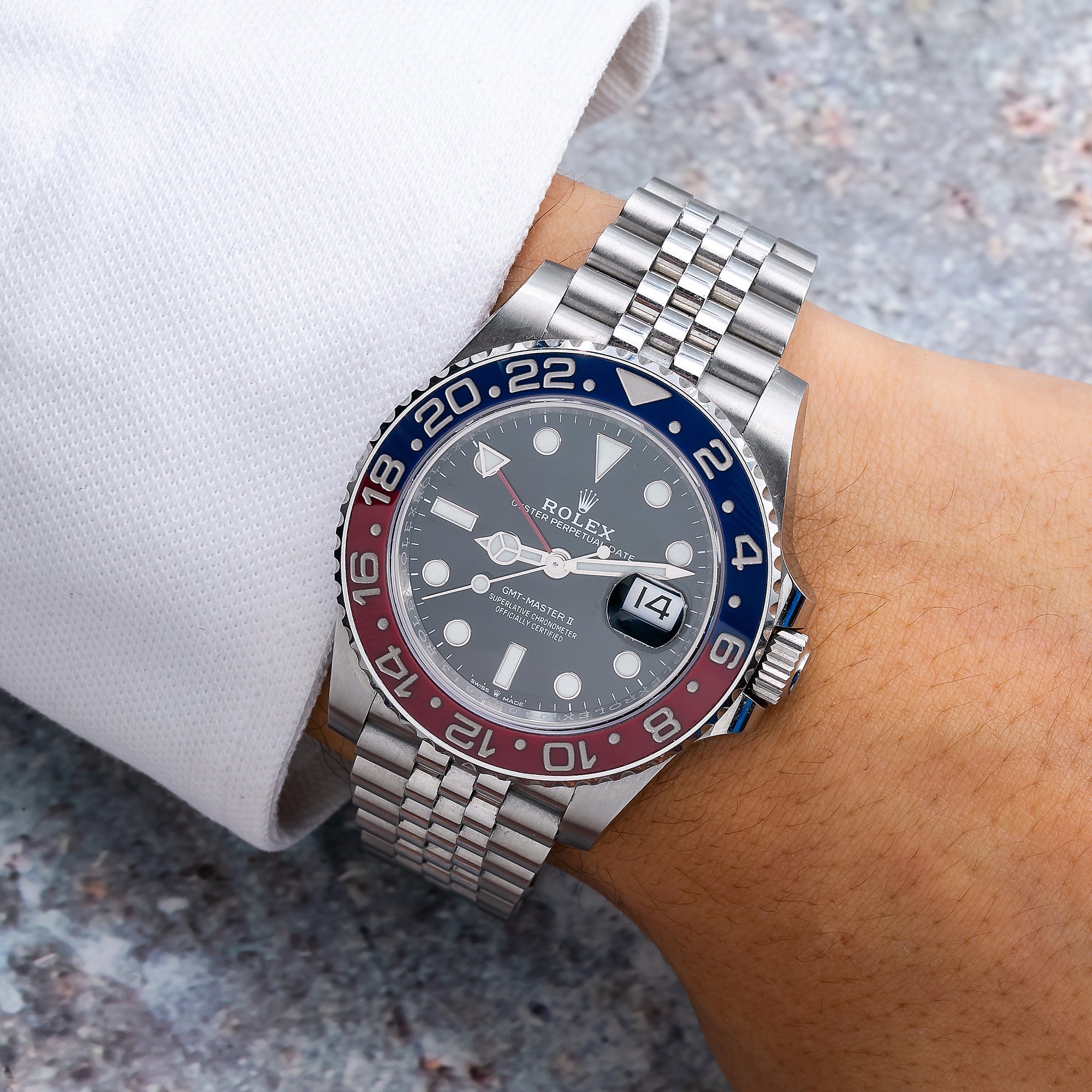 Rolex GMT Master II 126710BLRO Stainless Steel Jubilee Bracelet Blue Red Pepsi Bezel-Rolex-JD Watches NY
