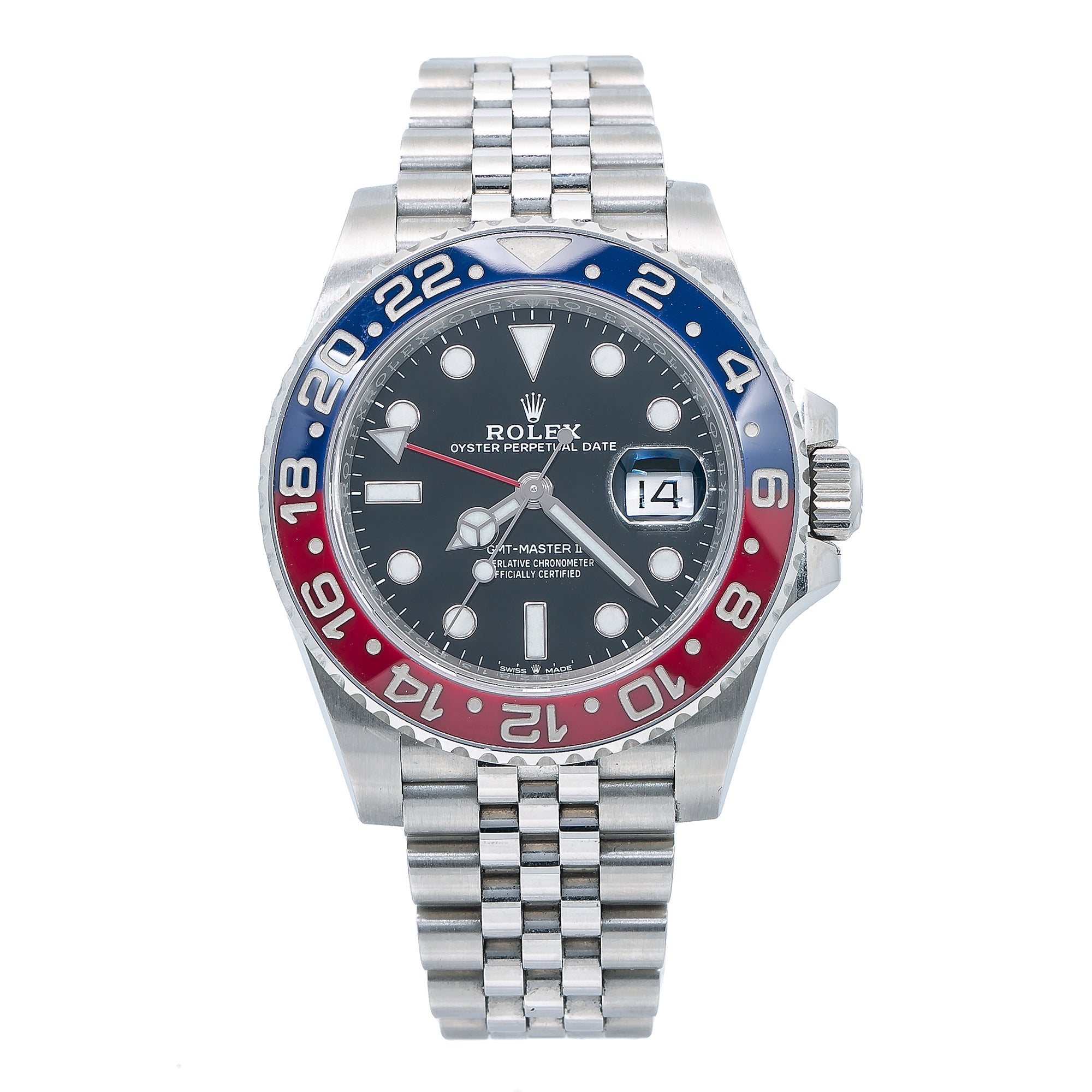 Rolex GMT Master II 126710BLRO Stainless Steel Jubilee Bracelet Blue Red Pepsi Bezel-Rolex-JD Watches NY