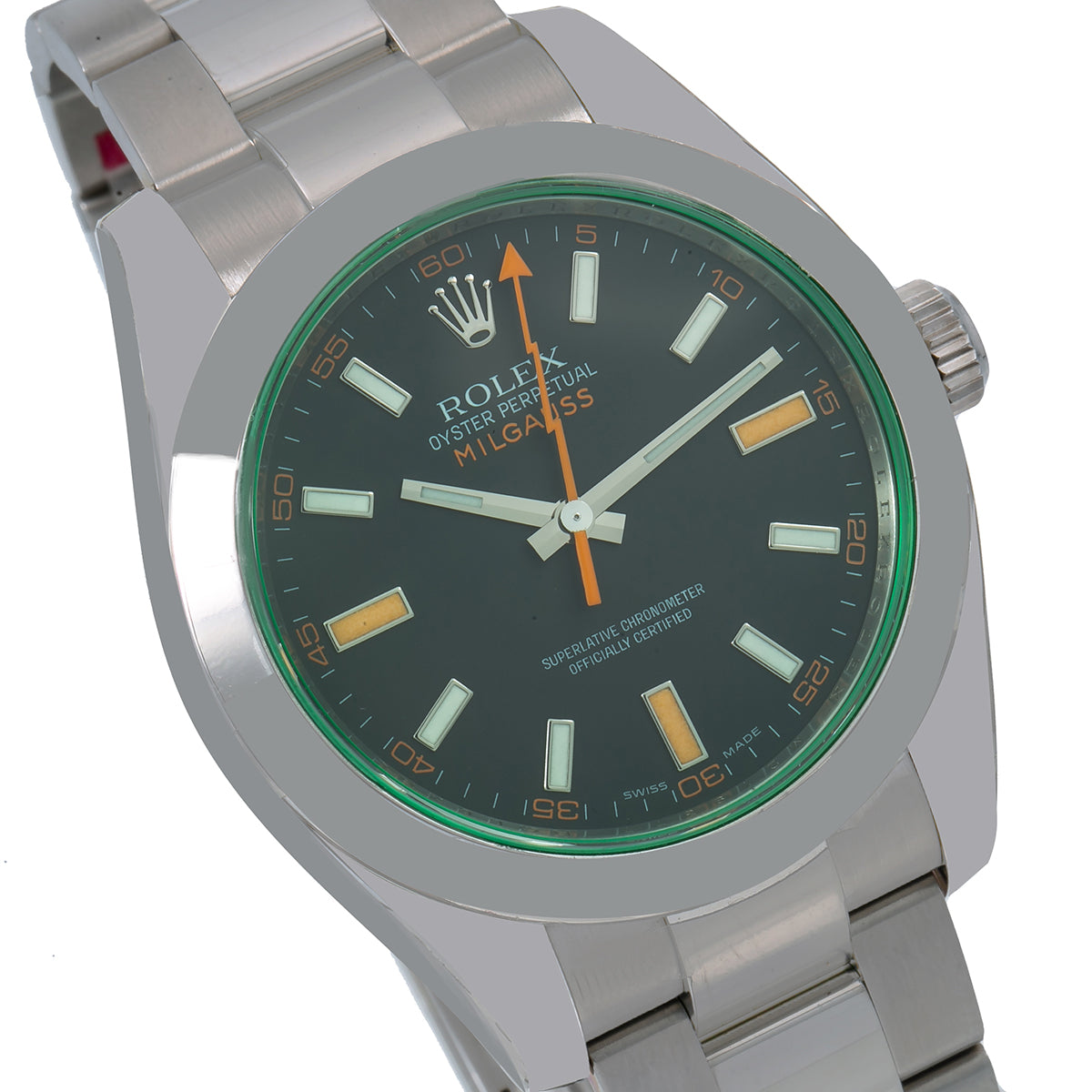 Rolex Milgauss 116400V 40MM Black Dial With Stainless Steel Oyster Bracelet-Rolex-JD Watches NY