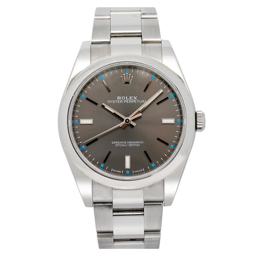 Rolex Oyster Perpetual 114300 39MM Rhodium Dial With Stainless Steel Oyster Bracelet