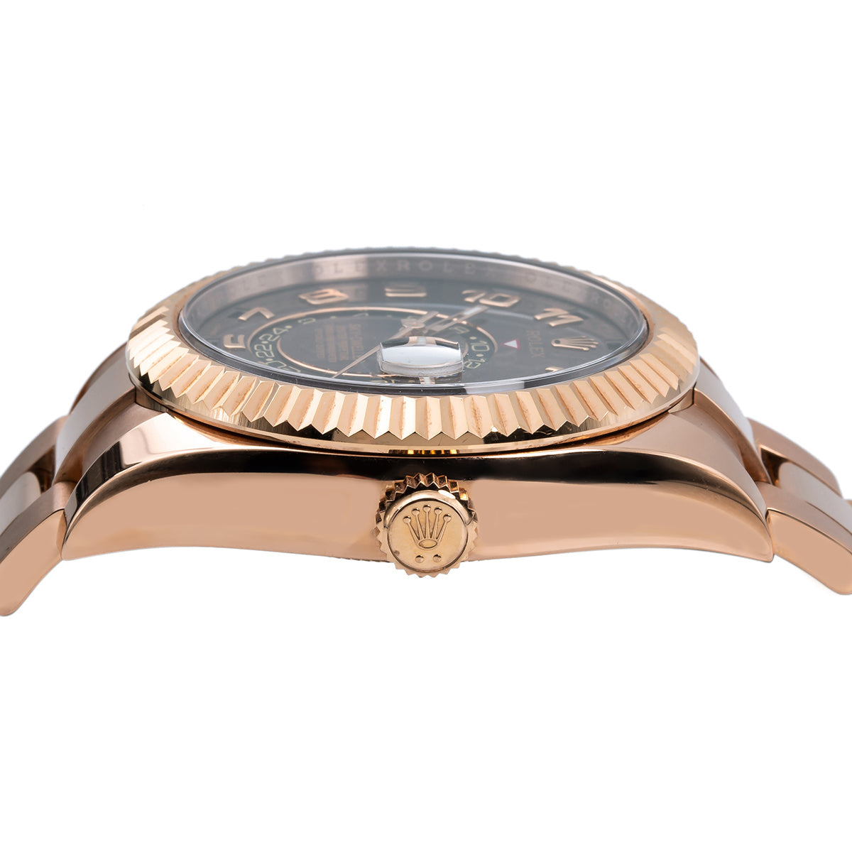 Rolex Sky Dweller Rose Gold 326935 Brown Arabic Dial Oyster Bracelet-Rolex-JD Watches NY