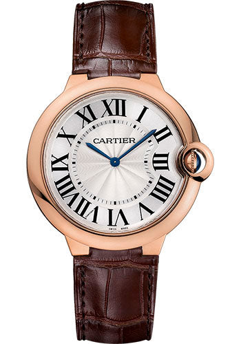 Cartier Ballon Bleu de Cartier W6920083 40MM Silvered Opaline Dial With Leather Bracelet