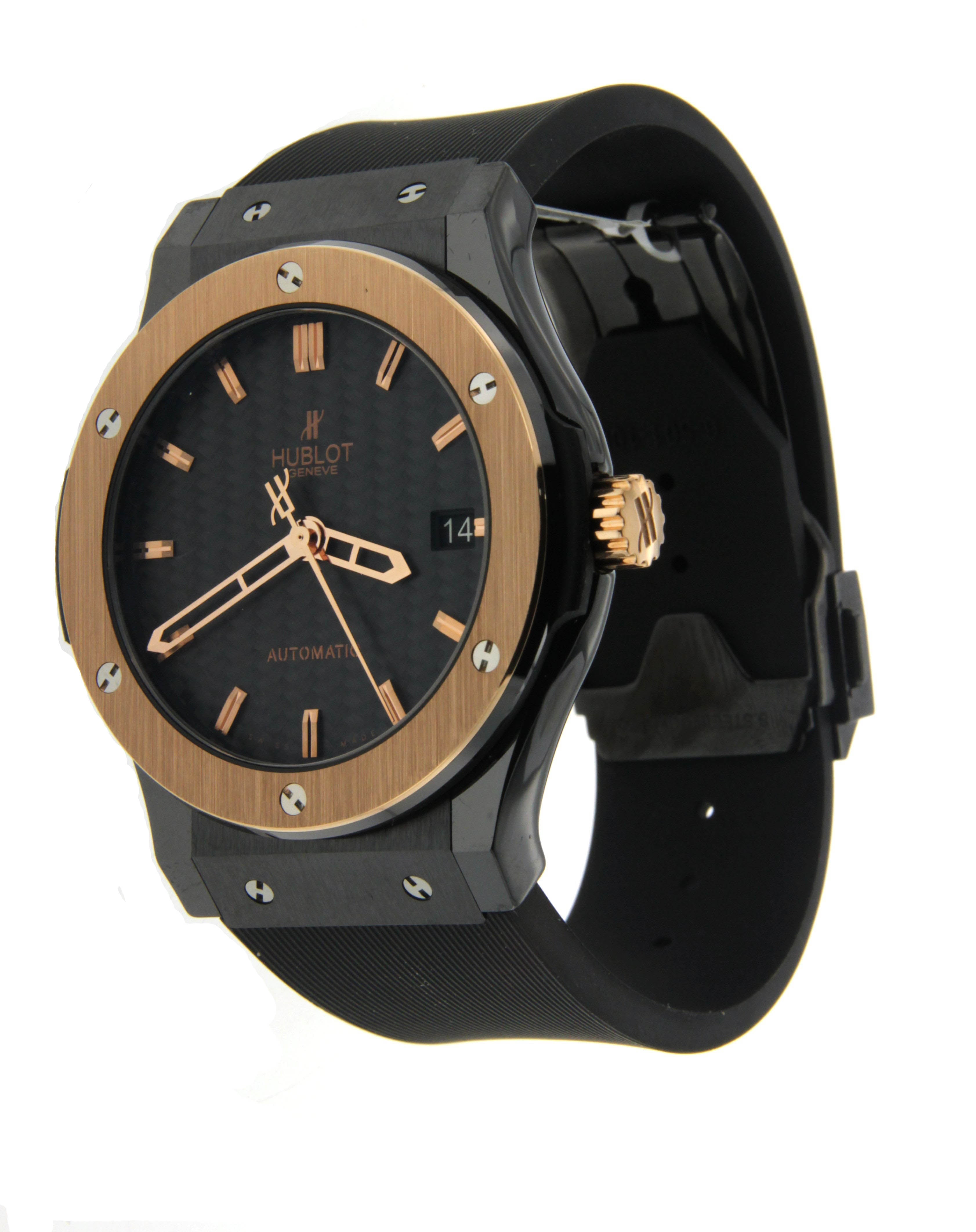 HUBLOT CLASSIC FUSION QUARTZ ROSE GOLD CERAMIC 561.CP.1780.RX