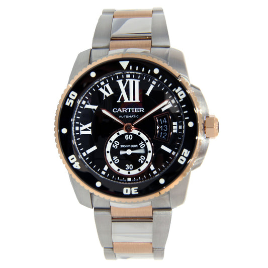 Cartier Calibre de Cartier Two Tone Stainless Steel & Rose Gold 42mm